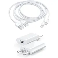No Brand MEVRONISSHOP-Apple MFi Certifié iPhone Rapide Chargeurs, 2PackChargeurs Mural USB et Câble de Chargeur 1m Compatible avec iPhone 13 /13 Mini/12 / 12 Pro / 11 / X / XS / XR / 8 / 7 /6 , iPad,/Blanc