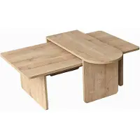 Hannah Home Ensemble de table basse en bois "Paris" 105 x 60 x 35 cm - Bronze