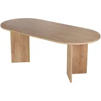 Hannah Home Table à manger en bois "Sabella" 200 x 90 x 75 cm - Chêne saphir