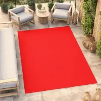 Tapiso Tapis d'extérieur MONO Modern Rouge Intérieur/Extérieur ÖKO-TEX 120 x 170 cm
