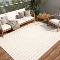 Tapiso , tapis d'extérieur PATIO - tapis pour balcon et terrasse, résistant aux intempéries et facile d'entretien, 120 x 170 cm