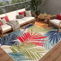 Tapiso Tapis PATIO Outdoor – Tapis pour balcons et terrasses, résistant aux intempéries et facile d'entretien, 120 x 170 cm