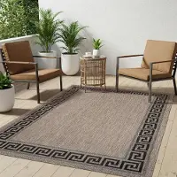 Tapiso Tapis en sisal MELISSA, pour l'intérieur et l'extérieur, OEKO-TEX, 60 x 100 cm