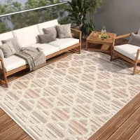 Tapiso Tapis PATIO Outdoor – Tapis pour balcons et terrasses, résistant aux intempéries et facile d'entretien, 160 x 220 cm