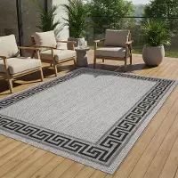 Tapiso Tapis en sisal MELISSA, pour l'intérieur et l'extérieur, Oeko-Tex, 80 x 150 cm