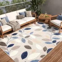 Tapiso Tapis PATIO Outdoor – Tapis pour balcons et terrasses, résistant aux intempéries et facile d'entretien, 300 x 400 cm