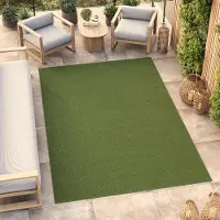 Tapiso Tapis d'extérieur MONO Modern Vert Intérieur/Extérieur ÖKO-TEX 160 x 220 cm