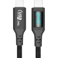 INF Câble USB-C vers USB-C : 240 W, transfert de données 480 Mbps 1 m