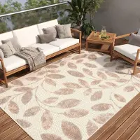 Tapiso Tapis PATIO Outdoor – Tapis pour balcons et terrasses, résistant aux intempéries et facile d'entretien, 80 x 150 cm