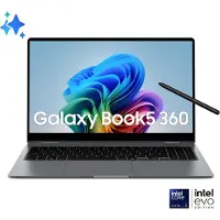 Samsung Galaxy Book5 360 Intel Core Ultra 5 226V Ordinateur portable 39,6 cm (15.6") Écran tactile Full HD 16 Go LPDDR5x-SDRAM 512 Go SSD Wi-Fi 7 (802.11be) Windows 11 Home Gris