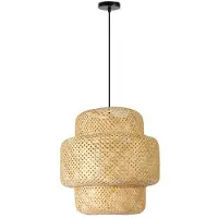 Immax BOHO HILO, suspension design, Ø 50 cm, E27, bambou