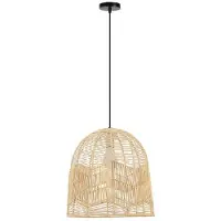 Immax BOHO PELO, suspension design, diamètre 40 cm, culot E27, rotin naturel
