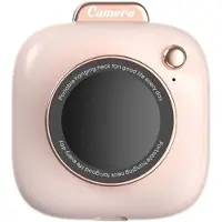 Generique Mini ventilateur suspendu pour le cou, appareil photo de poche mignon, Rechargeable, silencieux, 3 vitesses