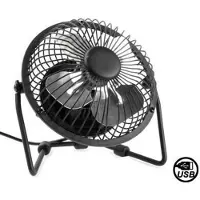 Autre Mini ventilateur USB noir métal
