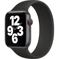 Apple Bracelet Silicone Solo pour Watch | 44/45/46/49 mm - Taille 5 - Noir