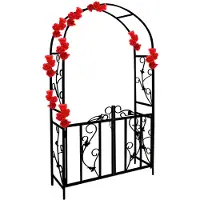 Gardebruk Arche à rosiers 225x115 jardin support pour plantes