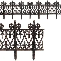 Deuba Set Bordure de jardin, rebord de jardin - Aspect laiton 2x 6 = 3,8m pelouse