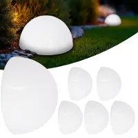 Monzana Set de 6 lampes solaire LED exterieur Demi lune éclairage Blanc de jardin luminaire exterieur protection IP44 8h autonomie