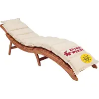 Detex Coussin crème pour chaises longues 7cm épaisseur