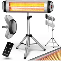 Monzana Chauffage radiant infrarouge 2500W Argenté
