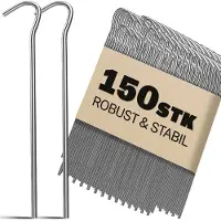 Gardebruk Lot de 150 piquets de fixation Ø3,5mm en acier