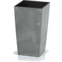 Deuba Pot de fleurs style Béton 26L Gris