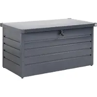 Gardebruk Coffre de jardin anthracite tôle d'acier rangement