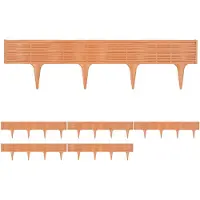 Deuba Bordure de jardin terre cuite 11,7m rebord palisade