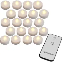Monzana 20x Bougies LED électrique lumière scintillante blanc chaud