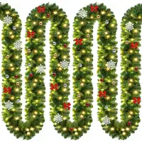 Casaria Guirlande de Noël en sapin 5m 80 LED