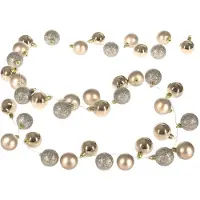 Casaria Guirlande lumineuse de Noël 2m boules LED champagne