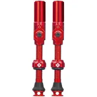 Muc-Off Valve pour Tubeless, Big Bore Hybrid - rouge - 45 mm