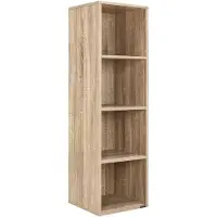 Casaria Étagère Bibliothèque Skylar chêne 106x30x30cm