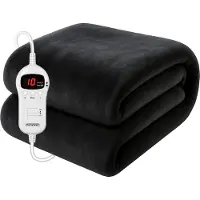 Monzana Couverture chauffante 180x130cm Anthracite