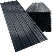 Gardebruk Jeu de 28 tôles trapézoïdales Anthracite 110x46cm