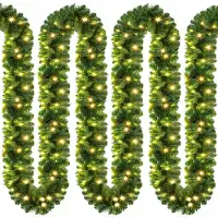 Casaria Guirlande lumineuse de Noël en sapin 5m 100 LED