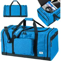 Monzana Sac de sport bleu 70 cm 90 L fitness transport