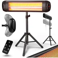 Monzana Chauffage radiant infrarouge 2500W Noir