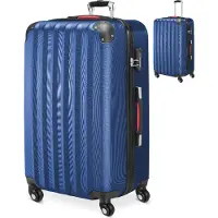 Monzana Valise rigide XL bleu 45,5x28x70cm avec serrure
