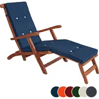 Detex Coussin pour chaise longue bleu 184,5 cm