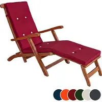 Detex Coussin pour chaise longue 184,5 cm rouge