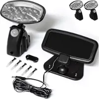 Monzana Lampe murale solaire à LED, lot de 2, détecteur de mouvement