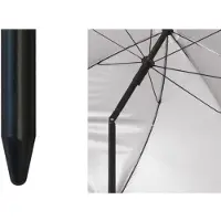 OEM Parasol en aluminium à pied central, Ø 220 cm, indice UPF 50+, jaune