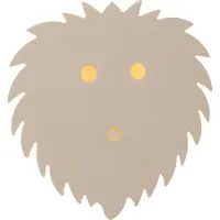 Lucide CHARLIE – Applique murale pour enfants – LED avec réglage de l'intensité lumineuse – 1x7 W, 2700 K - 20 cm, Crème – couleur crème, 20 cm