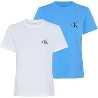 Calvin Klein Jeans T-shirt 'Monologo T' bleu ciel / blanc