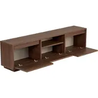 Skye Decor , meuble TV haut de gamme, noyer, 160 x 42 x 30 cm | Panneau de particules 100 % mélaminé, épaisseur : 18 mm | Idéal pour un intérieur moderne, élégant et fonctionnel.