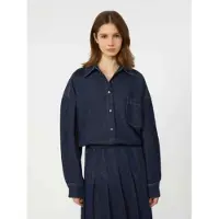 Weekend Max Mara pour femme. 2615111011600 ChemiseFoggia marine (40), Casuel, Coton, Manche longue