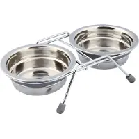Trixie Set Écuelles Eat On Feet, Anti-Bruit, 2 × 0,25 L/Ø 11 Cm - 25230