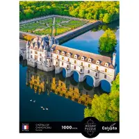 SentoSphere Puzzle - SENTOSPHÈRE - Calypto - 1000 pièces - Château de Chenonceau - Touraine - Finition lisse et soyeuse - À partir de 9 ans