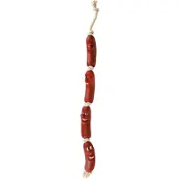 Trixie Chaîne à saucisses en vinyle avec corde 75cm chien